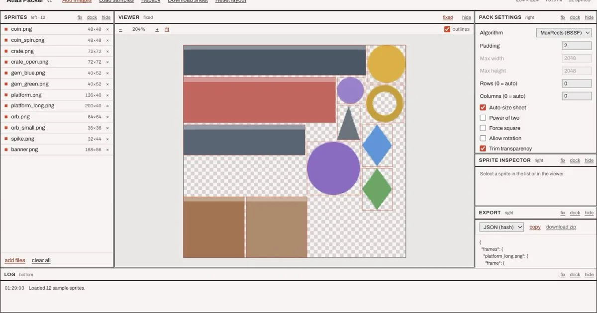 FreeTexturePacker